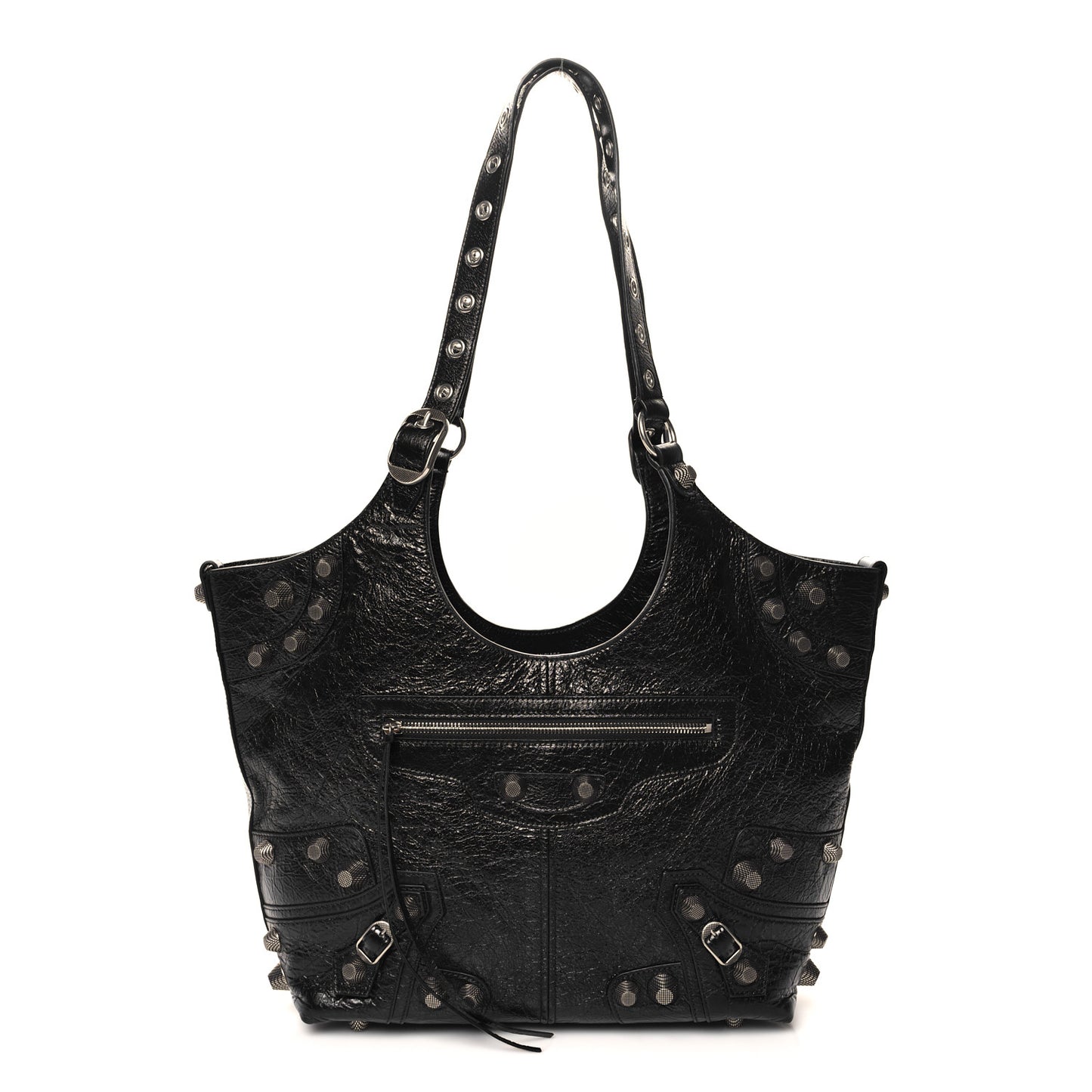 Agneau Arena Medium Le Cagole Carry All Bag Black