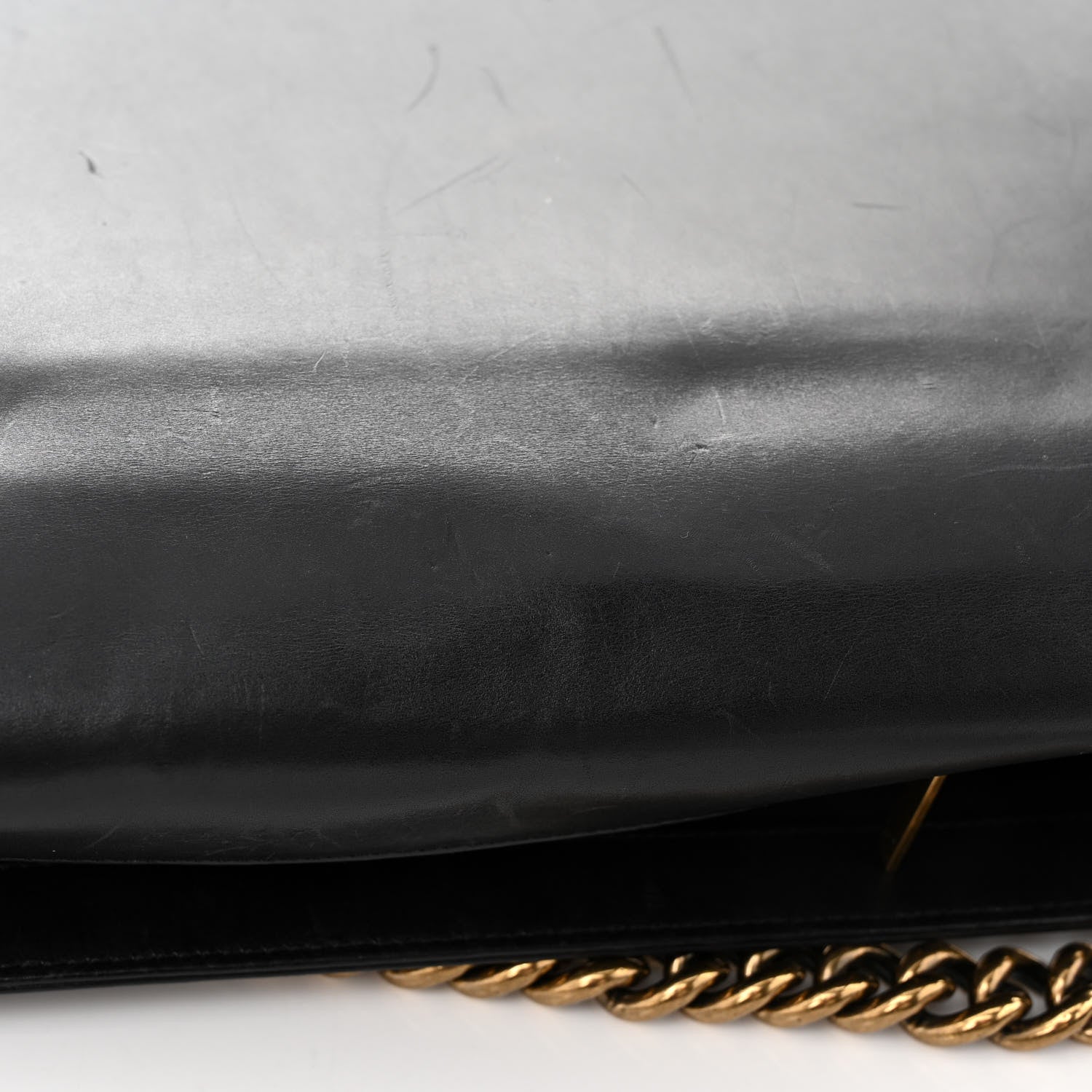 Chanel Glazed Calfskin Large Boy Flap Black 13 of 17