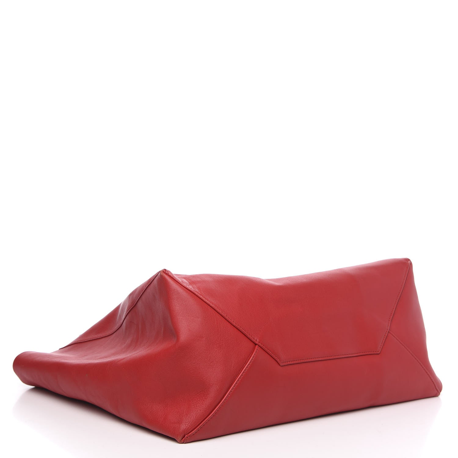 Celine Lambskin Horizontal Cabas Magenta 4 of 12