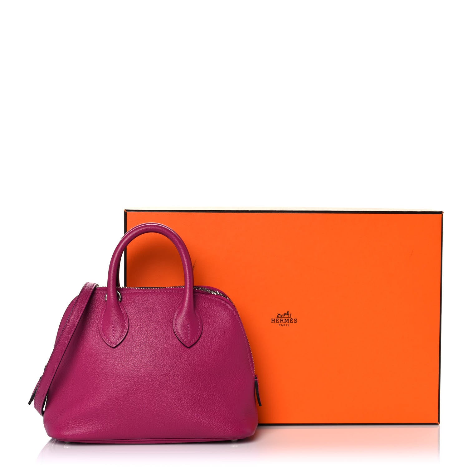 Hermes Evercolor Mini 1923 Bolide Rose Pourpre 10 of 10