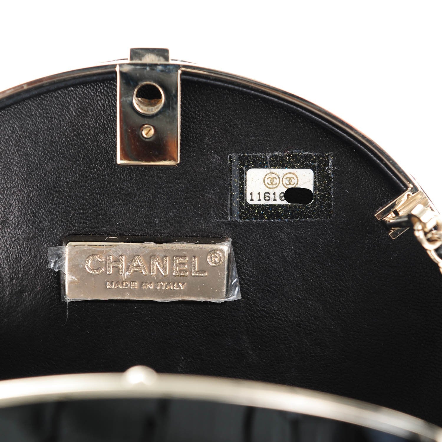 Chanel Perspex Gripoix Minaudiere Clutch Black 6 of 6