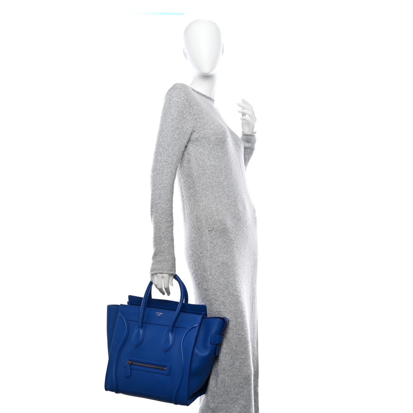 Smooth Calfskin Mini Luggage Royal Blue
