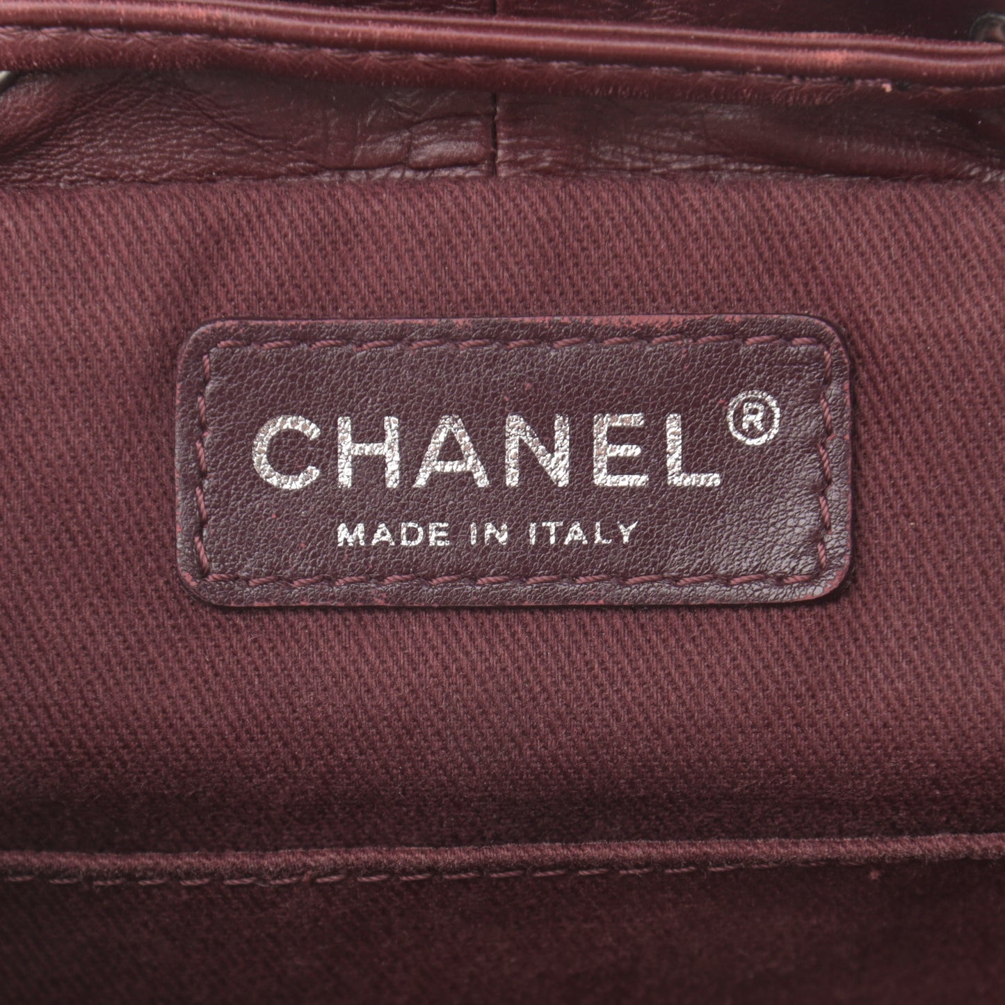 Glazed Calfskin Quilted Small Salzburg Backpack Burgundy