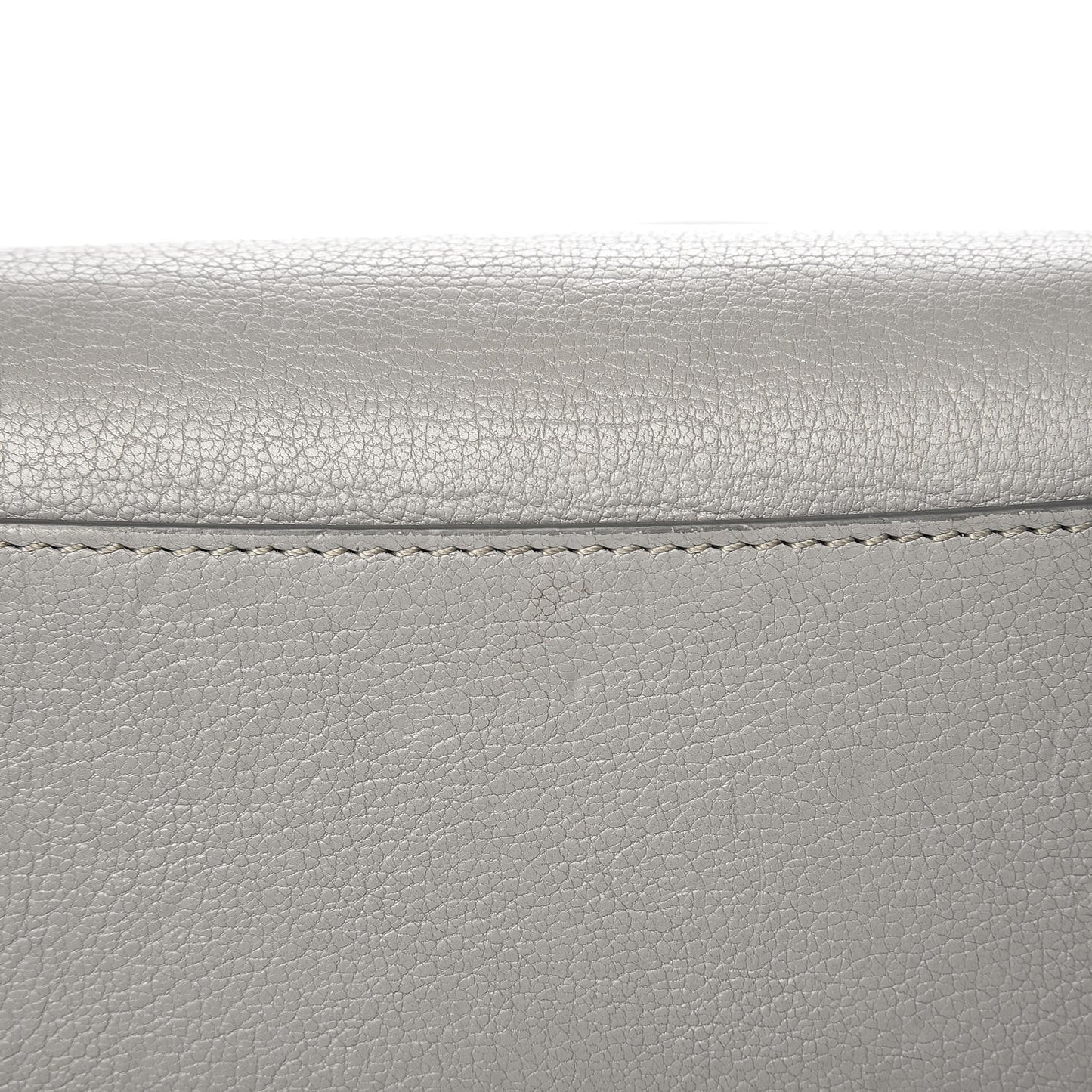 Sugar Goatskin Mini Antigona Pearl Grey