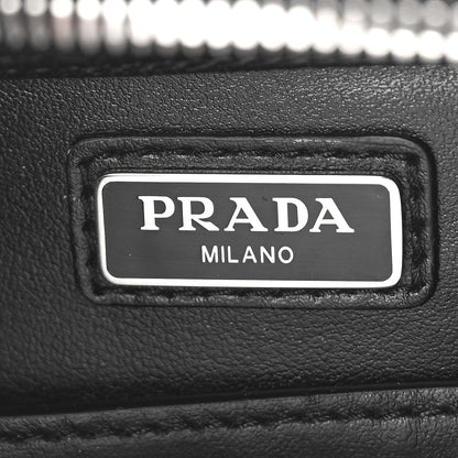 Prada Spazzolato Medium Brique Crossbody Bag Black 6 of 8