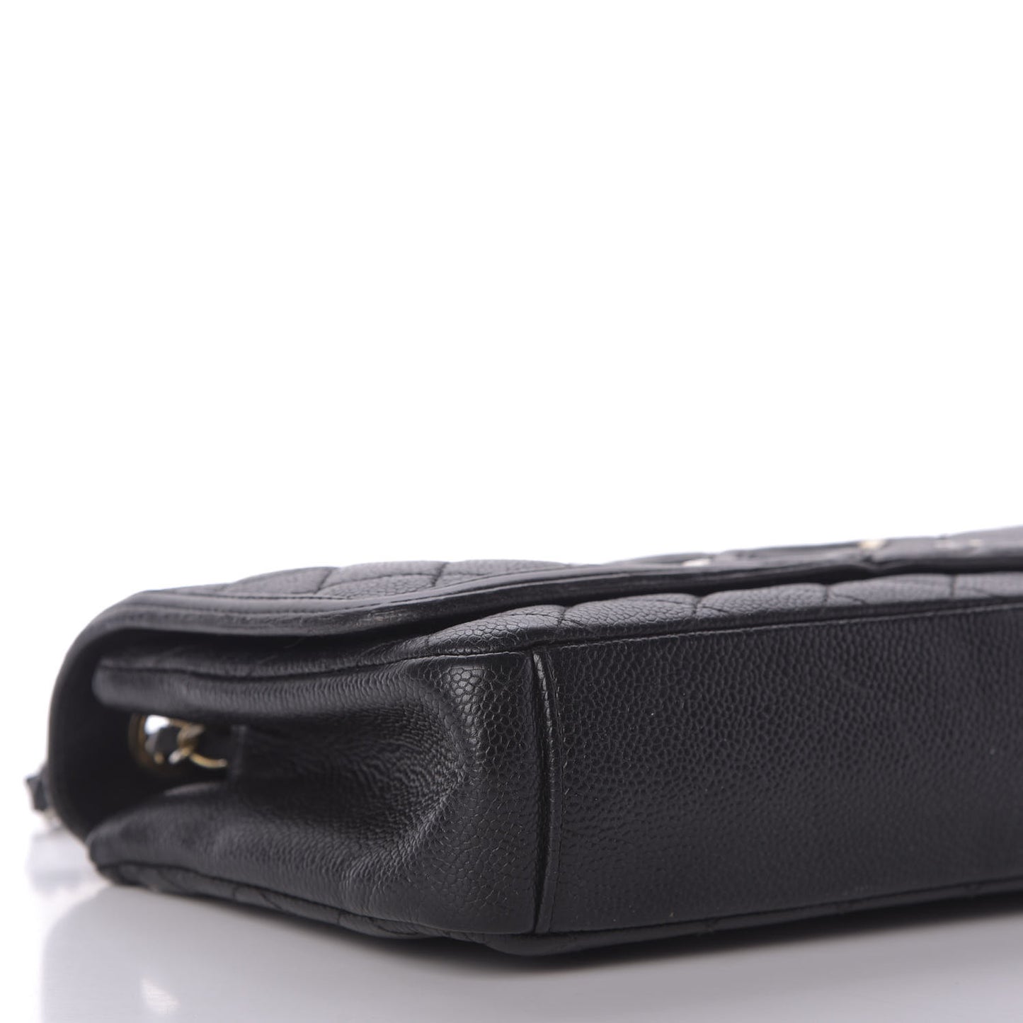 Caviar Quilted Medium CC Filigree Flap Black