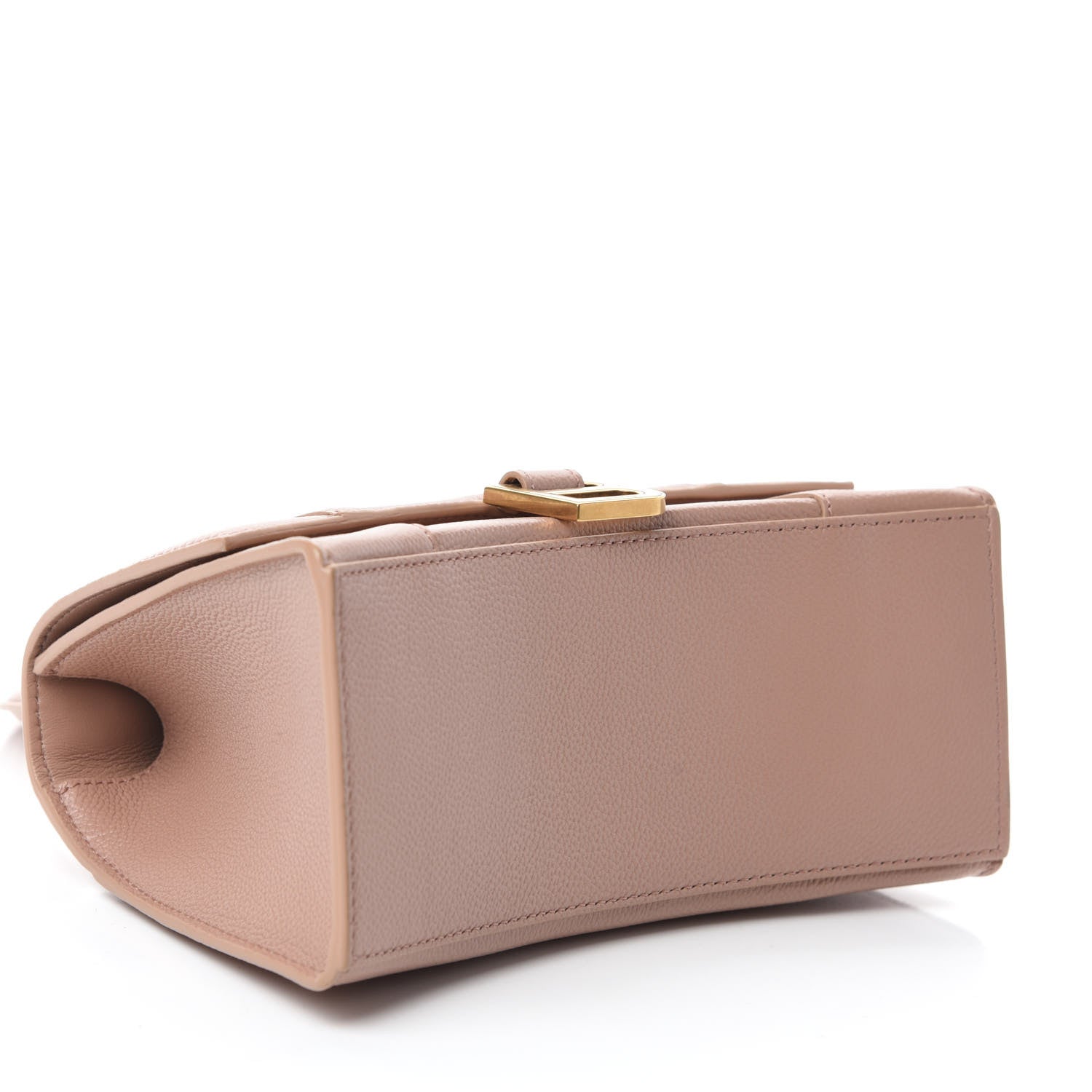 Balenciaga Grained Calfskin Small Hourglass Top Handle Bag Nude Beige 4 of 9