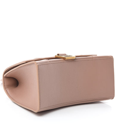 Balenciaga Grained Calfskin Small Hourglass Top Handle Bag Nude Beige 4 of 9