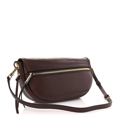 Celine Supple Shiny Lambskin Little Halfmoon Soft Triomphe Brick 4 of 22