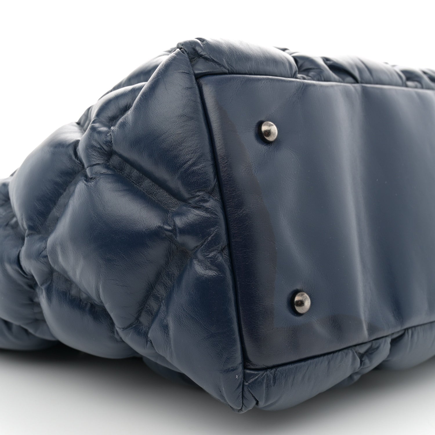 Chanel Calfskin Quilted Large Chesterfield Navy 9 of 12