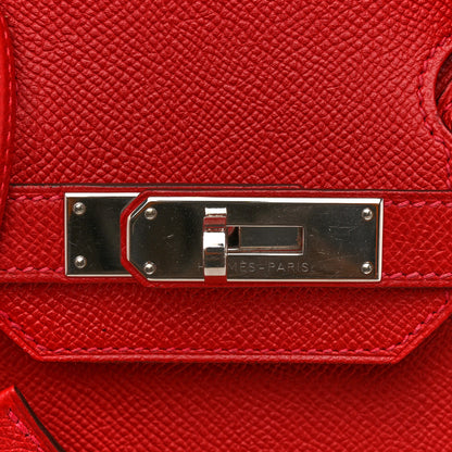 Hermes Epsom Birkin 30 Rouge Casaque 15 of 15