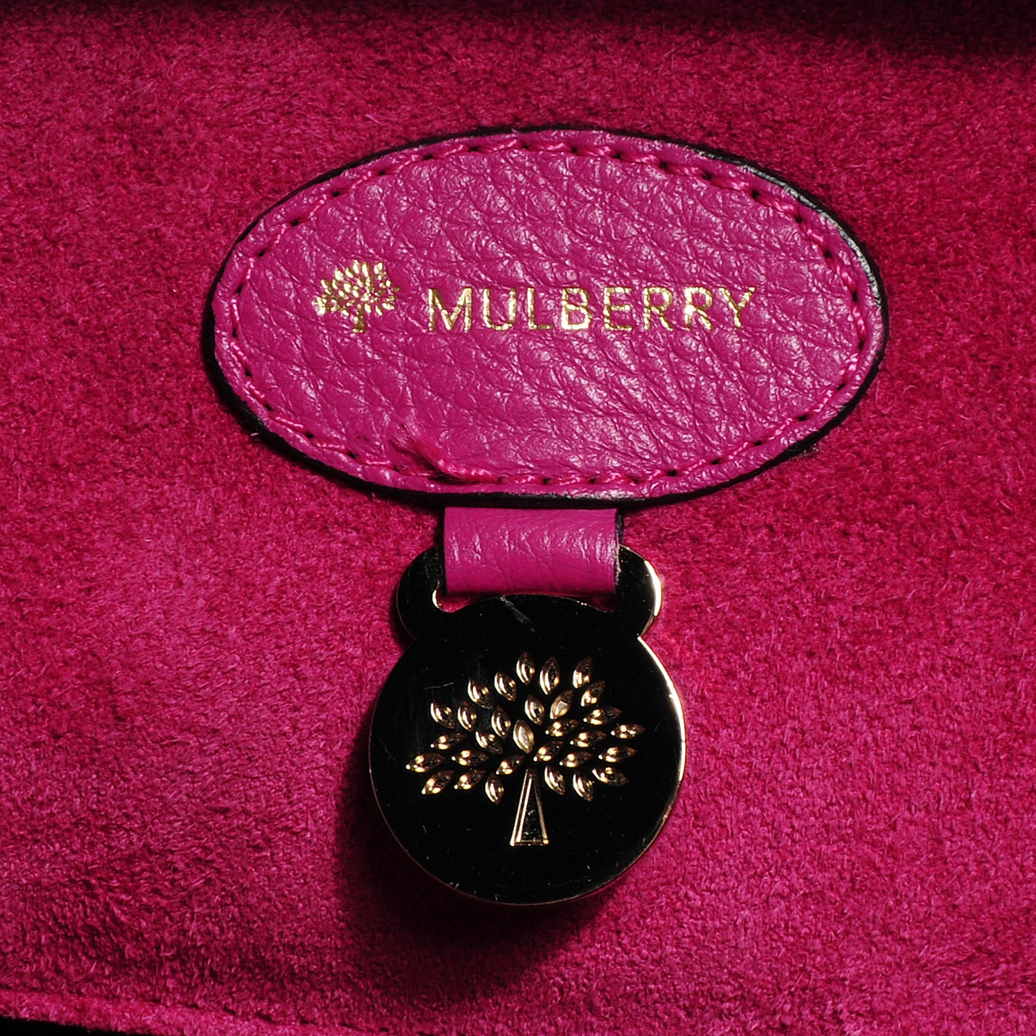 Mulberry Spongy Pebbled Leather Bayswater Hot Fuchsia 6 of 8