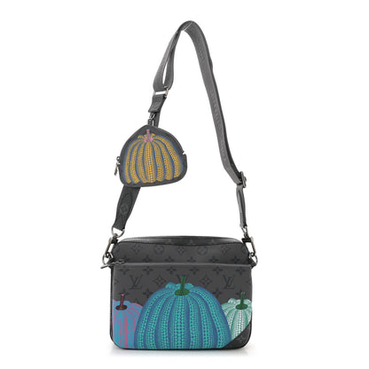 Louis Vuitton LV x YK Monogram Eclipse Reverse Pumpkin Trio Messenger 1 of 9