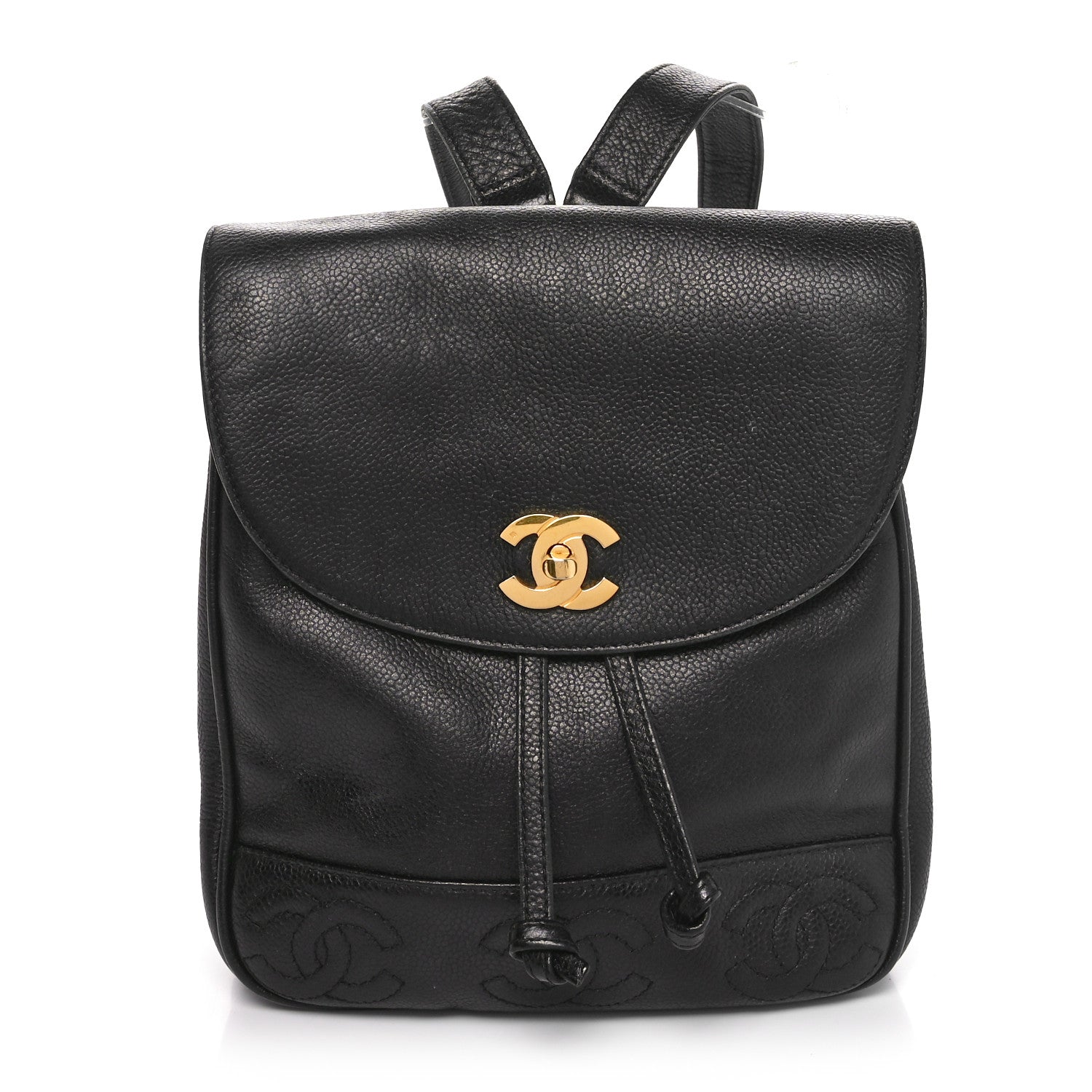 Chanel Caviar CC Backpack Black 1 of 10
