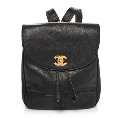 Chanel Caviar CC Backpack Black 1 of 10