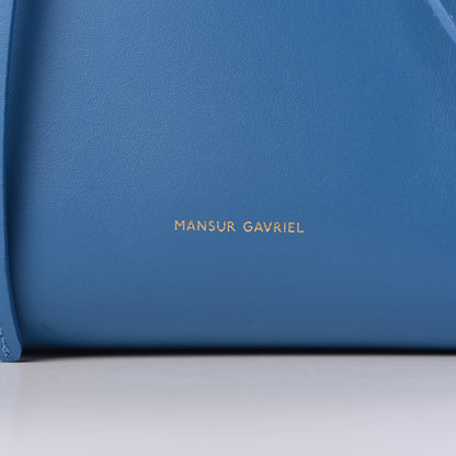 Mansur Gavriel Calfskin Mini Bucket Bag Sea Blue 6 of 9