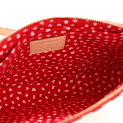 Louis Vuitton Vernis Kusama Infinity Dots Pochette Accessories Red Red 5 of 12