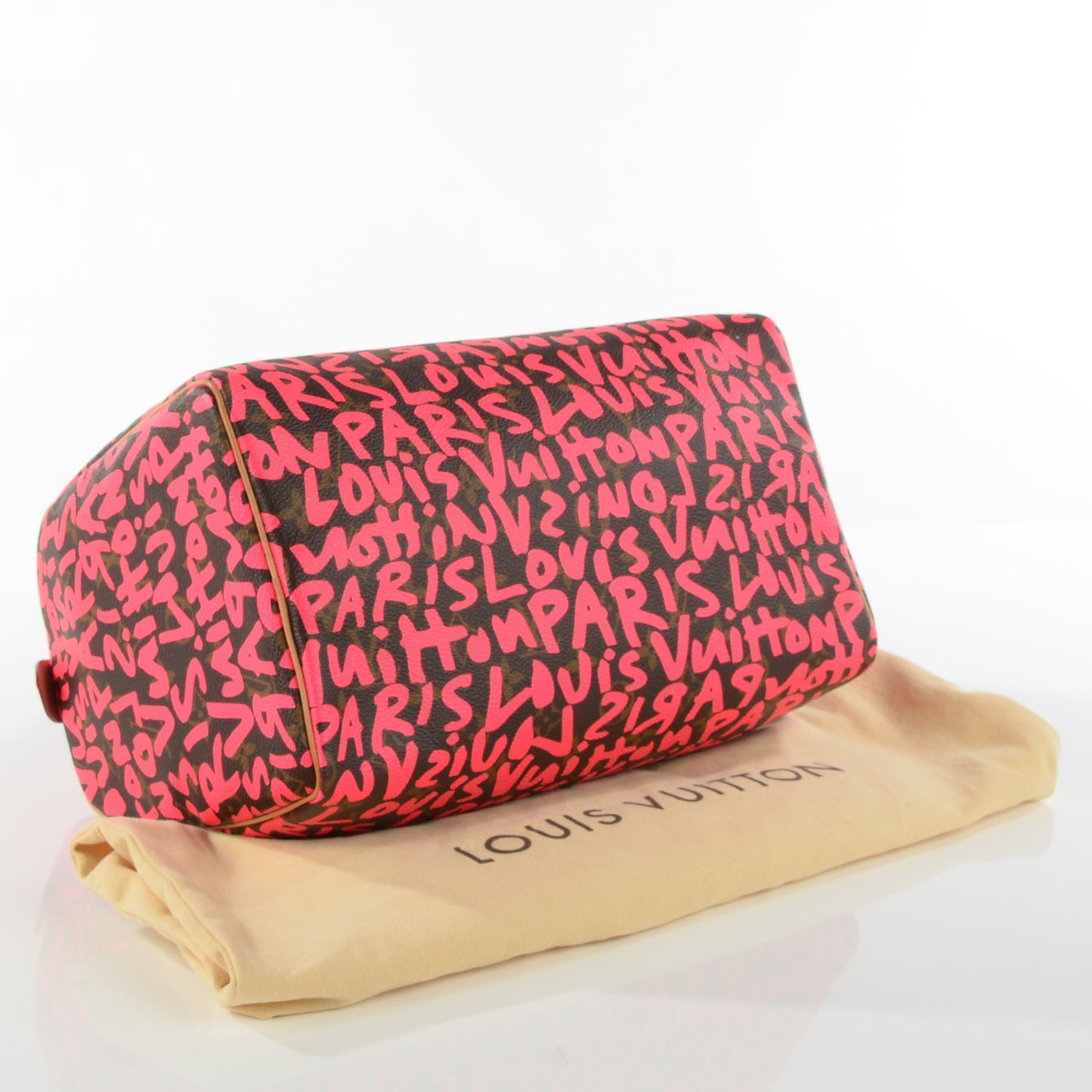 Monogram Graffiti Speedy 30 Fuchsia