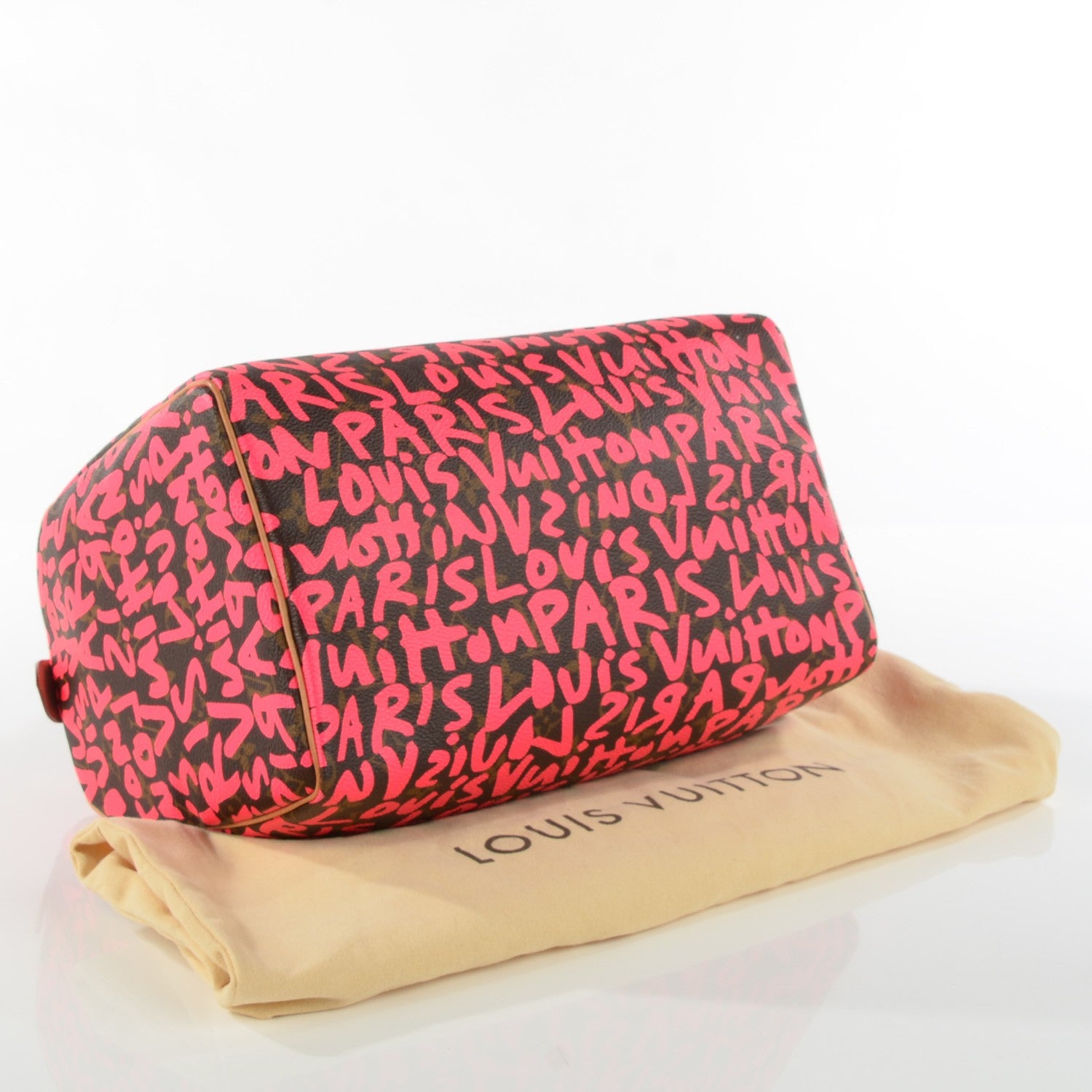 Louis Vuitton Monogram Graffiti Speedy 30 Fuchsia 4 of 7