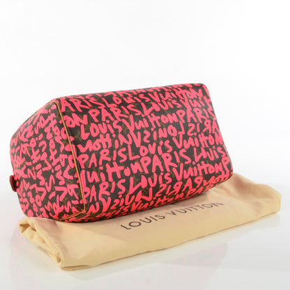 Louis Vuitton Monogram Graffiti Speedy 30 Fuchsia 4 of 7