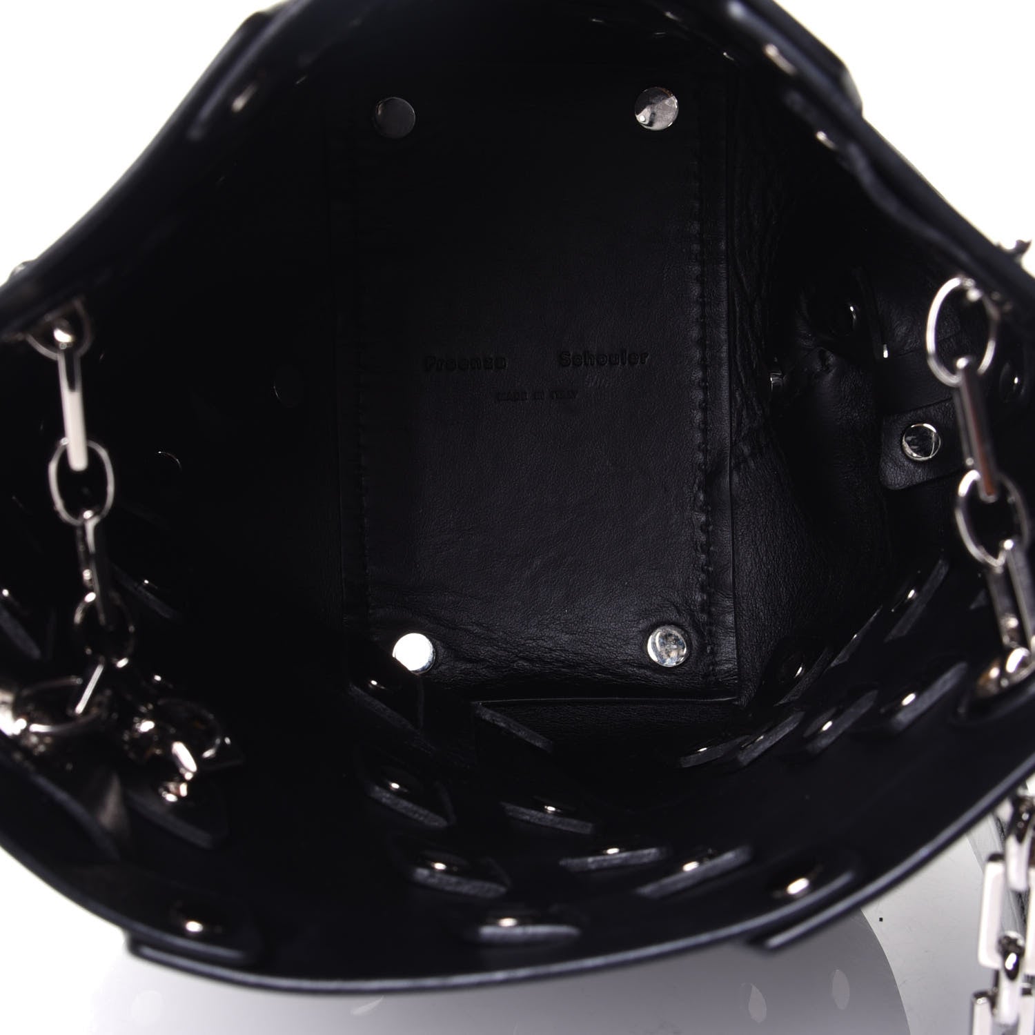 Proenza Schouler Calfskin Mini Hex Bucket Black 3 of 3