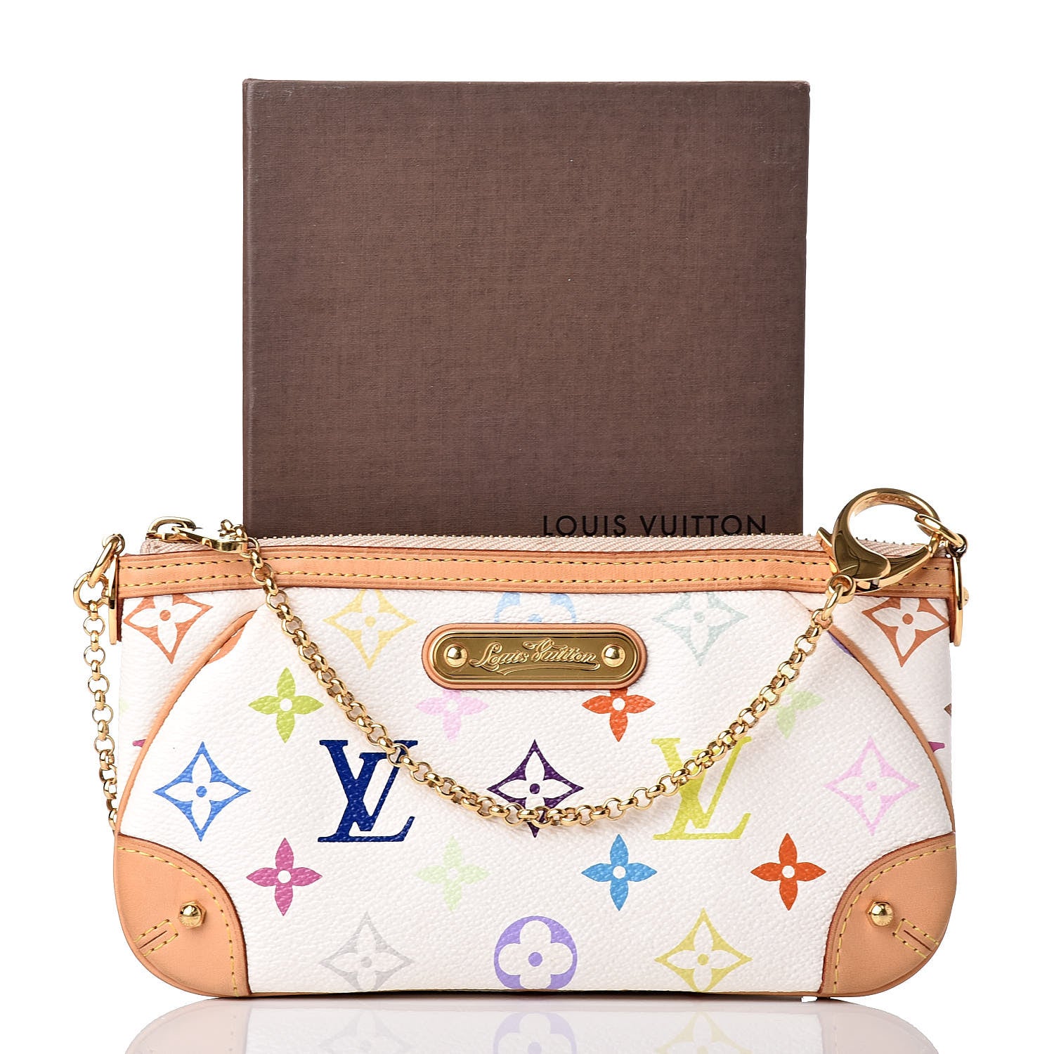 Louis Vuitton Monogram Multicolor Pochette Milla MM White 10 of 10