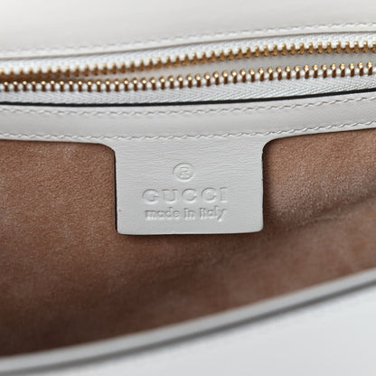 Gucci Calfskin Small Sylvie Shoulder Bag White 6 of 12