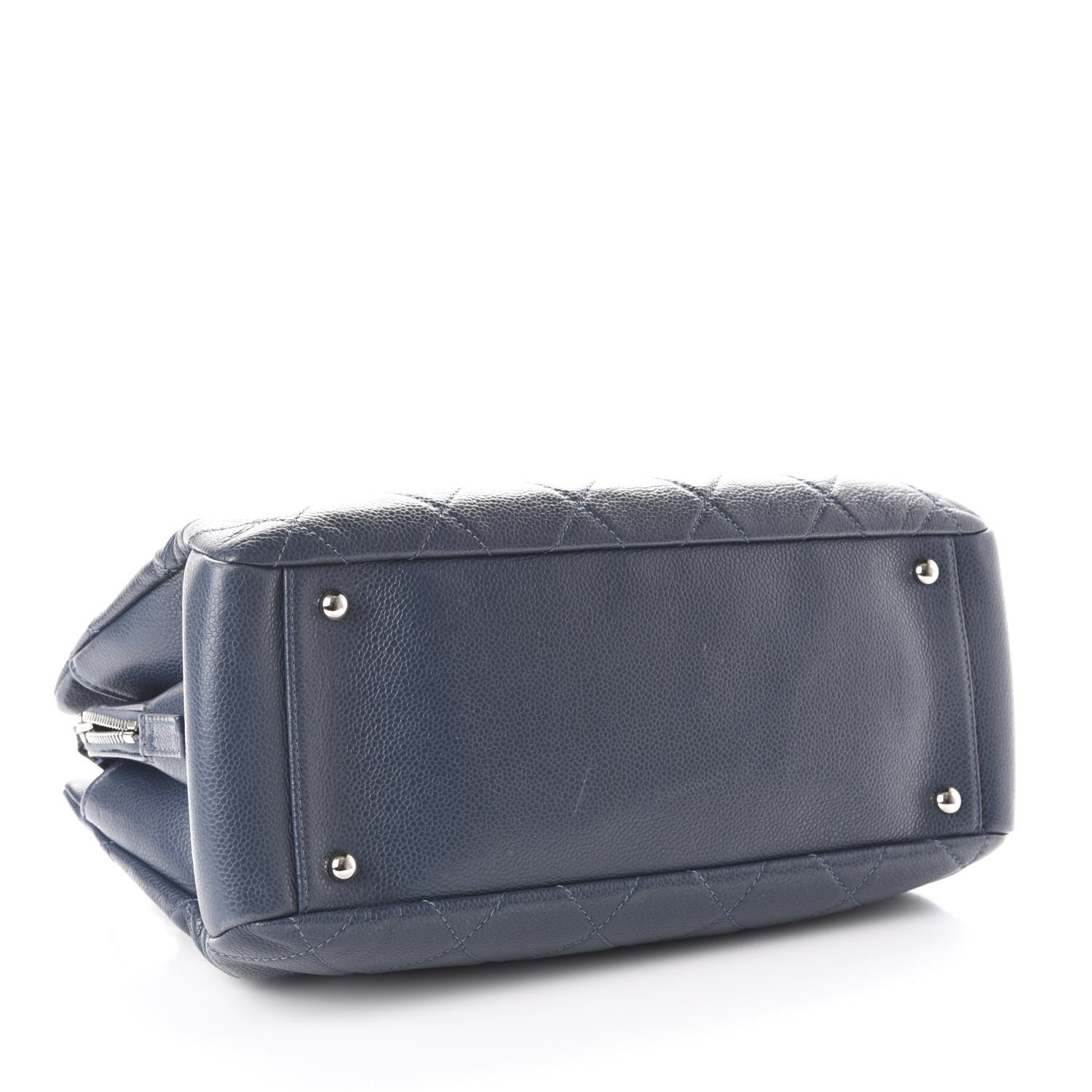 Chanel Caviar Quilted Timeless CC Tote Blue 4 of 11