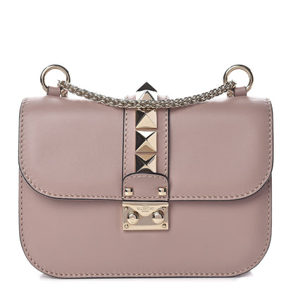 Valentino Garavani Vitello Small Glam Lock Rockstud Flap Poudre 1 of 12
