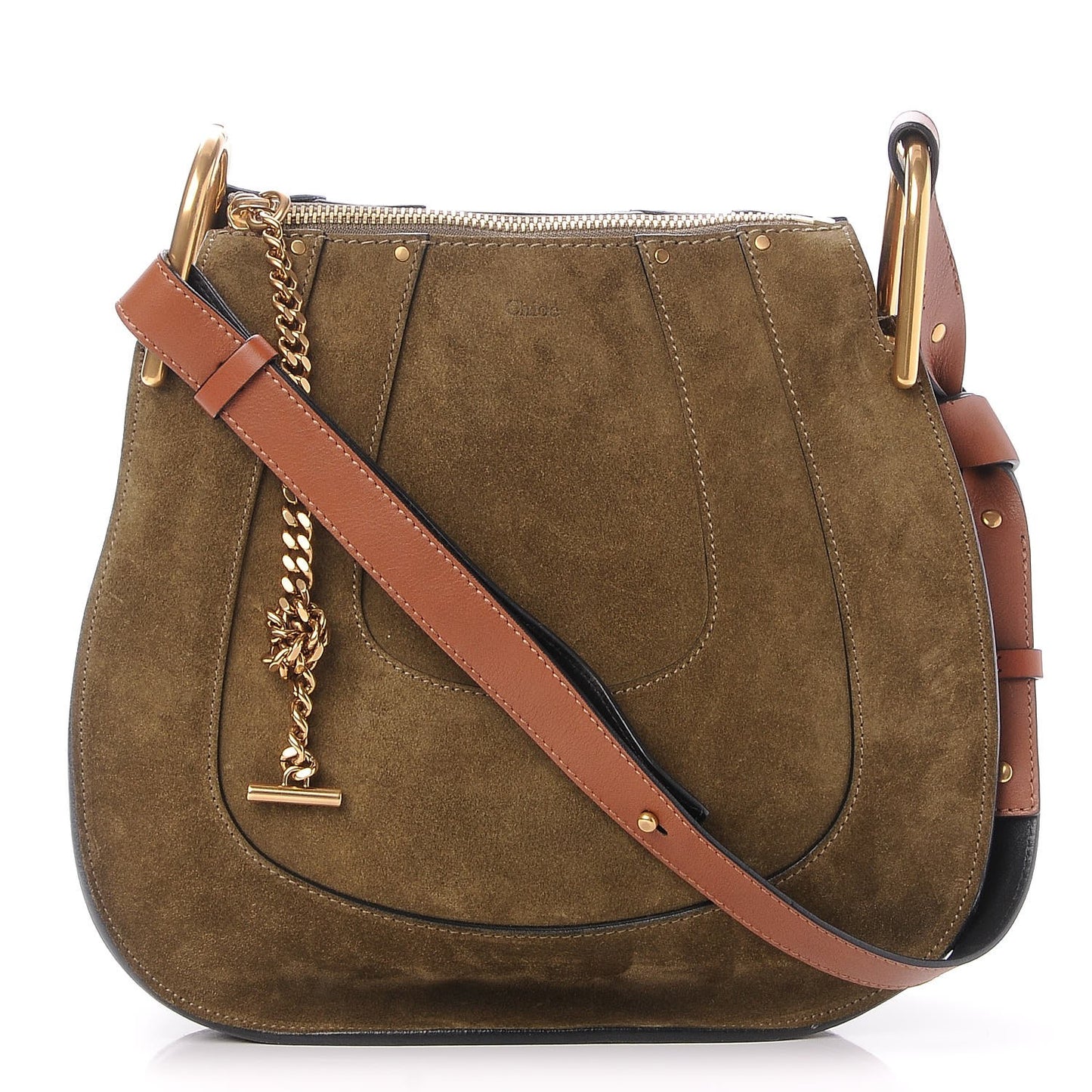 Suede Small Hayley Hobo Eucalyptus