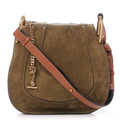 Chloe Suede Small Hayley Hobo Eucalyptus 1 of 7