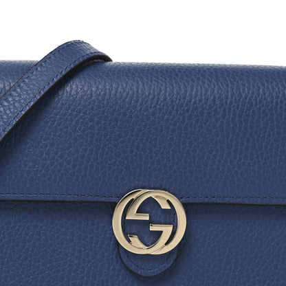 Gucci Dollar Calfskin Interlocking G Chain Wallet Caspian 8 of 11