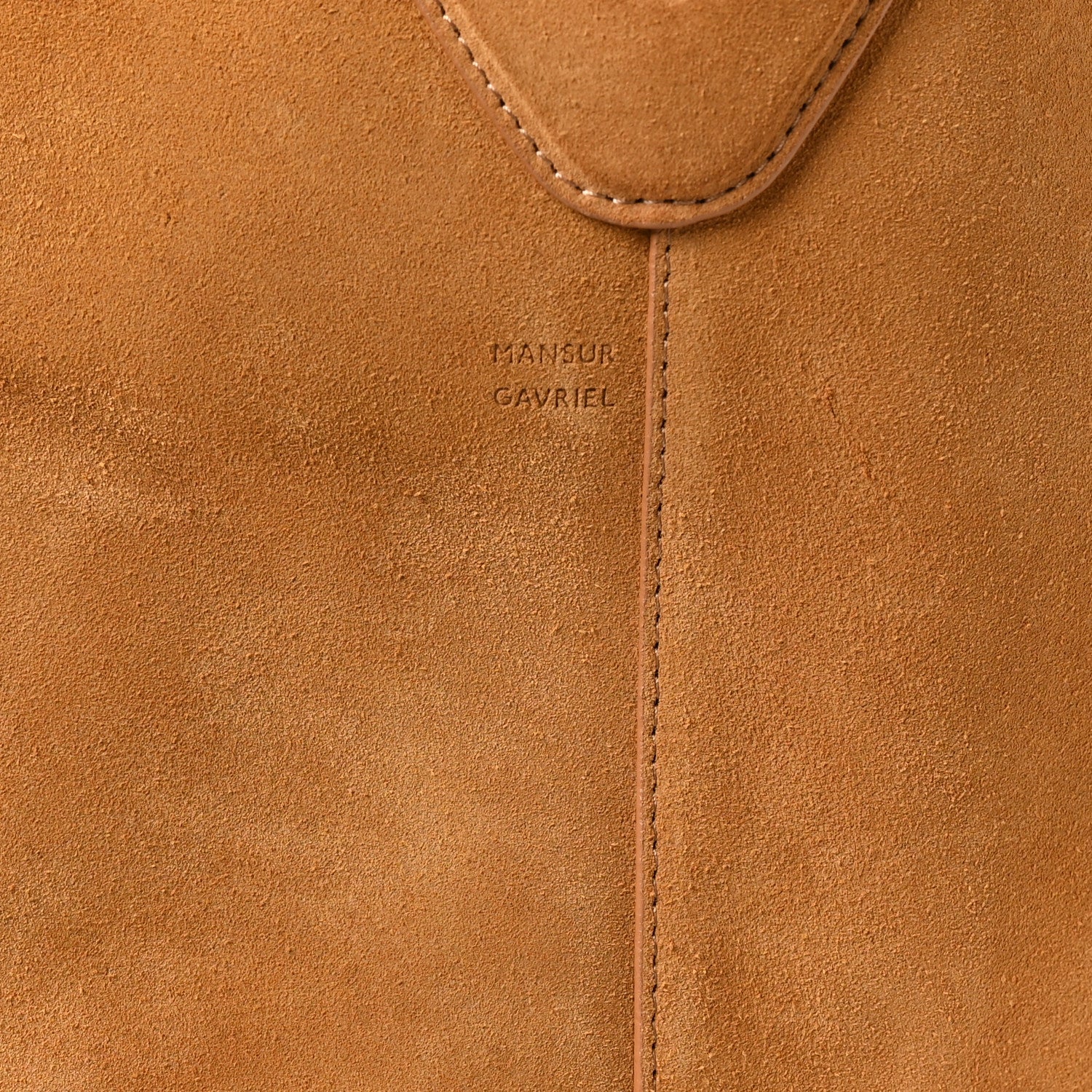 Mansur Gavriel Suede Soft M Hobo Caramel 9 of 11