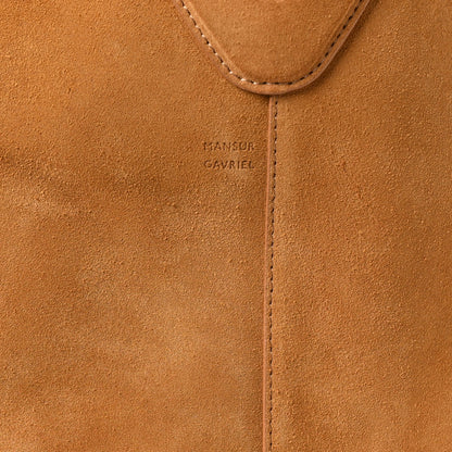 Mansur Gavriel Suede Soft M Hobo Caramel 9 of 11