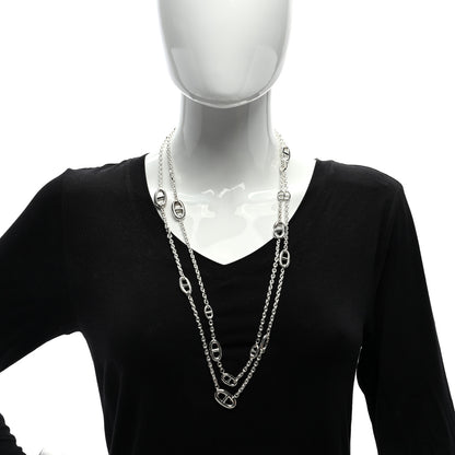Hermes Sterling Silver Farandole Necklace 160 2 of 4