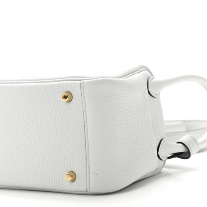 Hermes Taurillon Clemence Mini Lindy 20 Bleu Pale 10 of 11