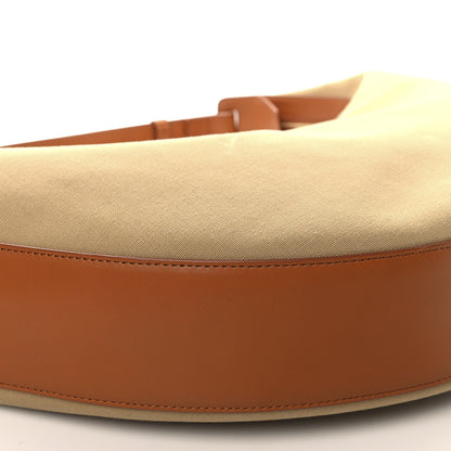Khaite Canvas Calfskin Augustina Hobo Tan Honey 9 of 10
