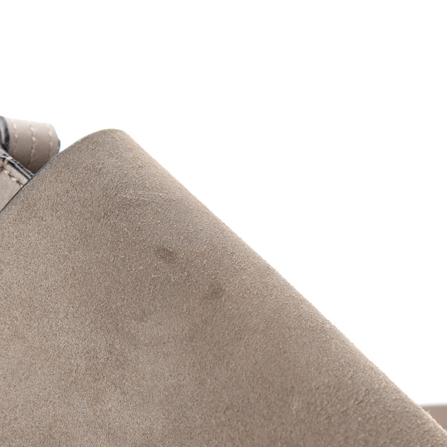 Chloe Suede Calfskin Small Faye Shoulder Bag Motty Grey 8 of 13