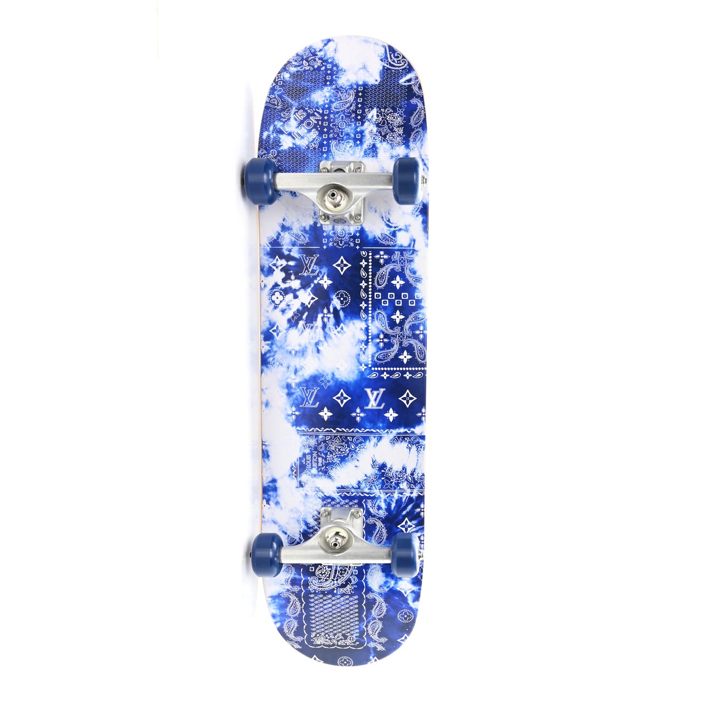 Monogram Bandana Maple Wood Skateboard Blue
