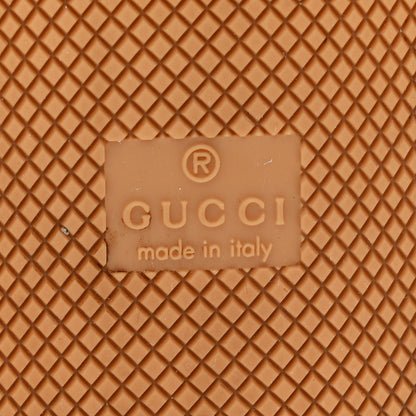 Gucci GG Supereme Monogram Miro Soft Calfskin Web Mens Screener Sneakers 8 Beige Ebony Black New Platinum 7 of 11