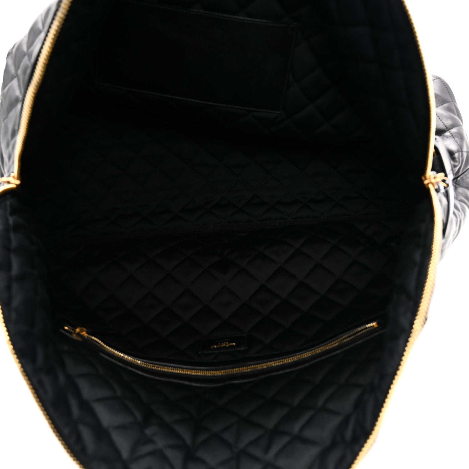 Saint Laurent Calfskin Quilted ES Giant Travel Bag Black 5 of 10