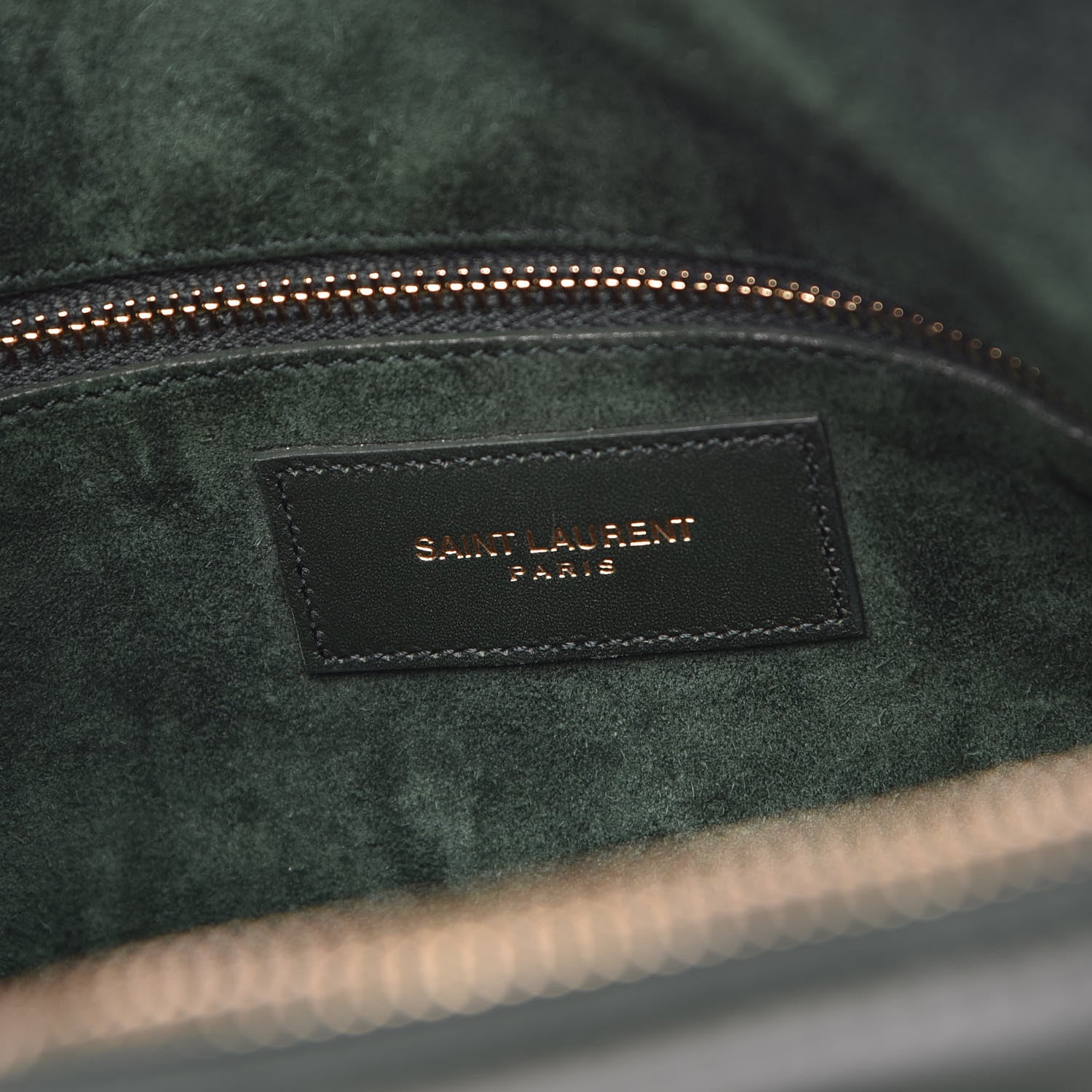 Saint Laurent Calfskin Classic Duffle 6 Green 6 of 11