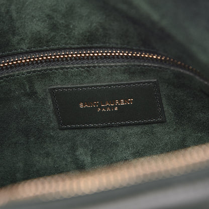 Saint Laurent Calfskin Classic Duffle 6 Green 6 of 11