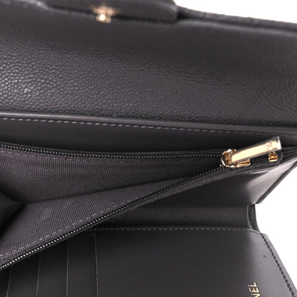Chanel Caviar Quilted Medium Flap Wallet Grey 9 of 15