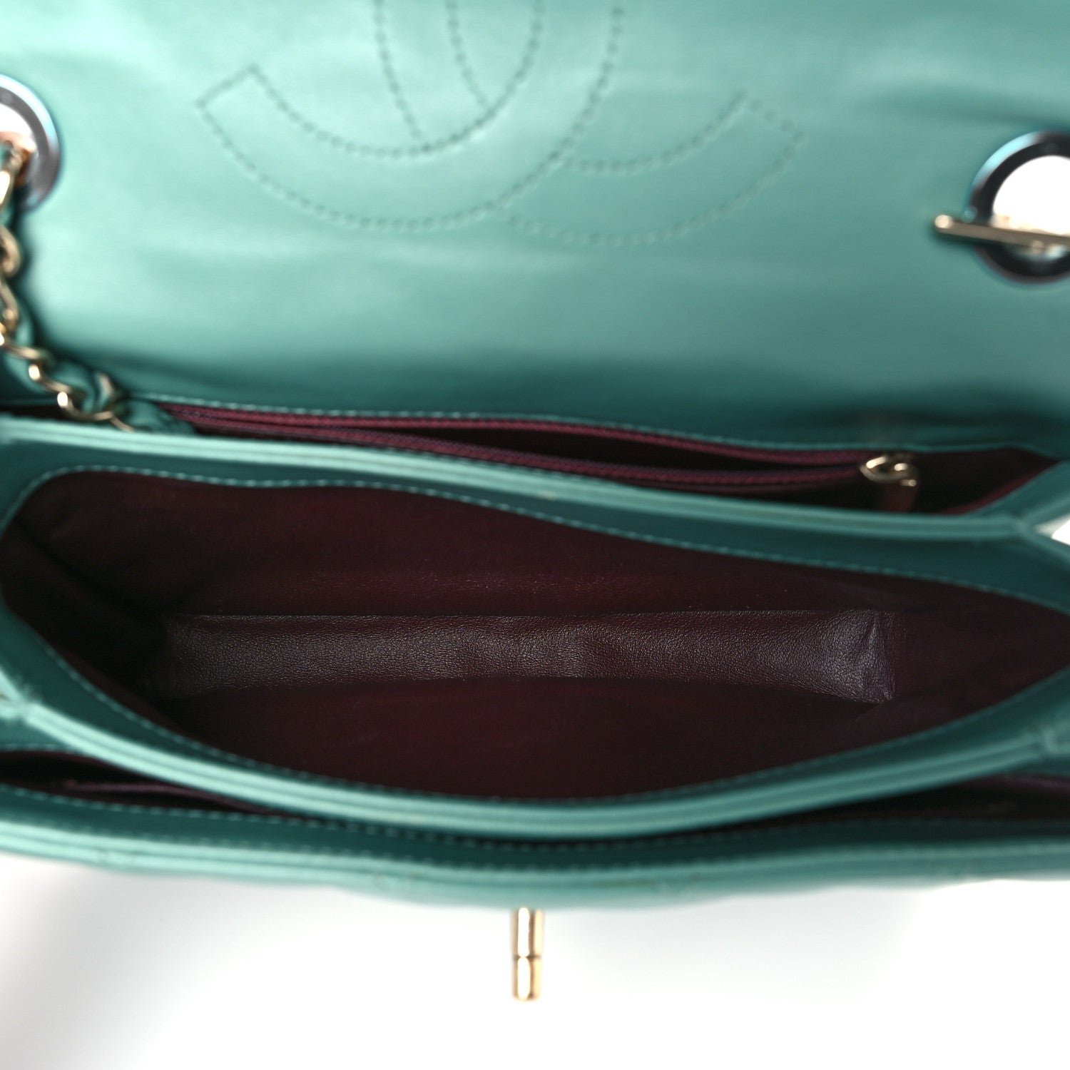 Chanel Lambskin Quilted Small Trendy CC Flap Dual Handle Bag Light Green 5 of 9