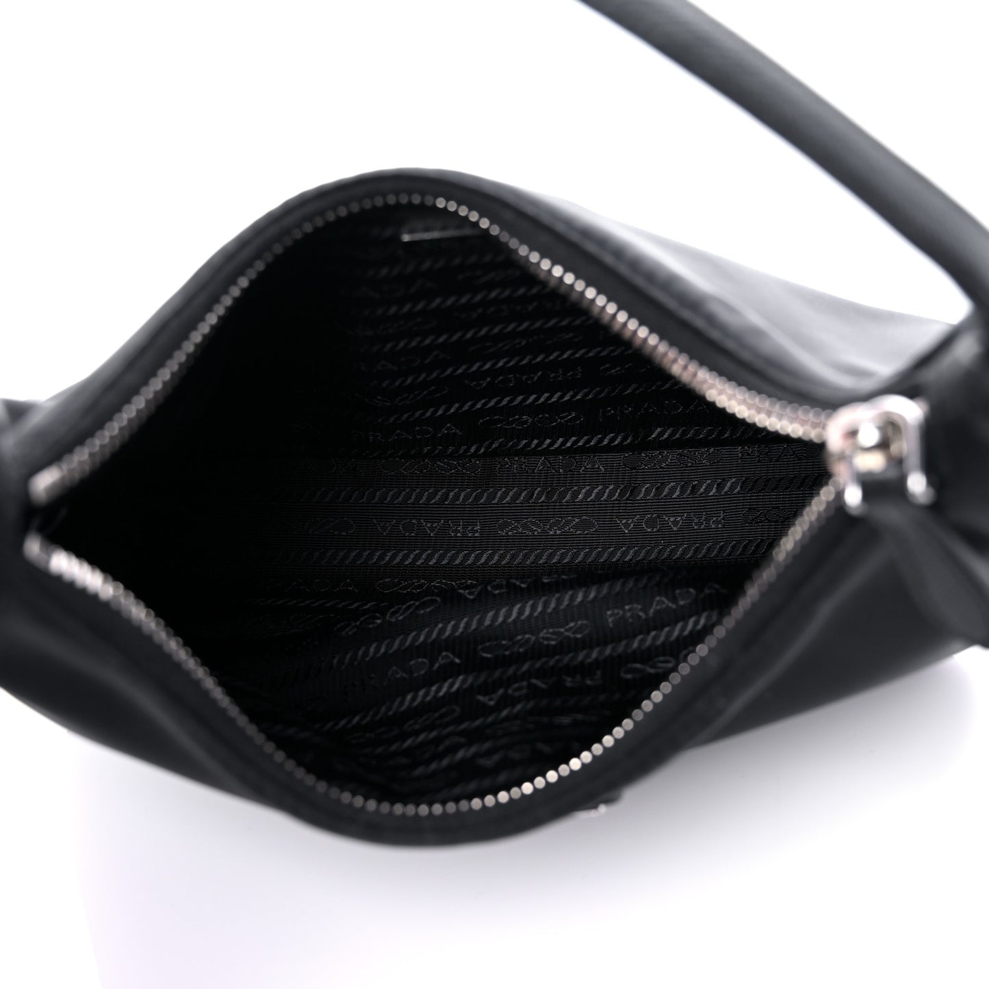 Tessuto Nylon Saffiano Mini Re-Edition 2005 Bag Black