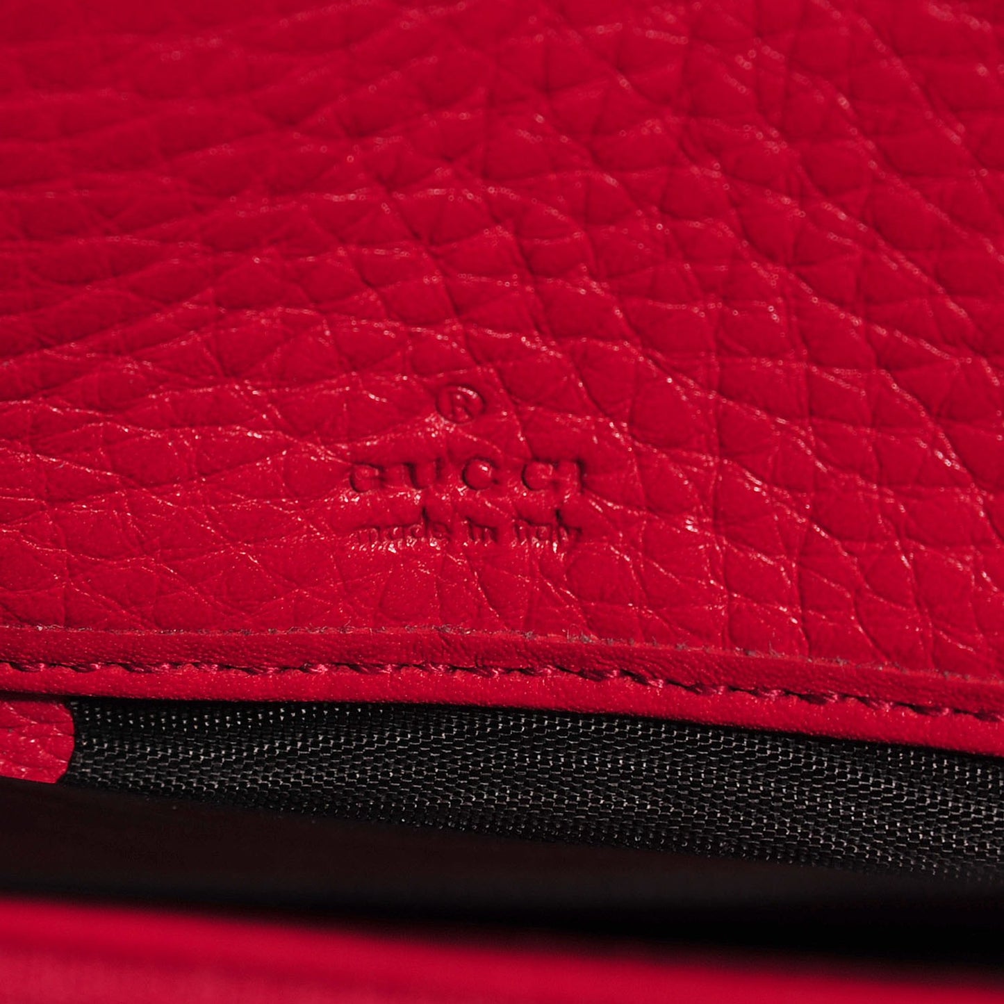 Pebbled Calfskin Soho Zip Around Wallet Tabasco Red