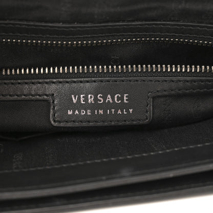 Versace Calfskin Embossed Medusa Messenger Bag Black 6 of 13