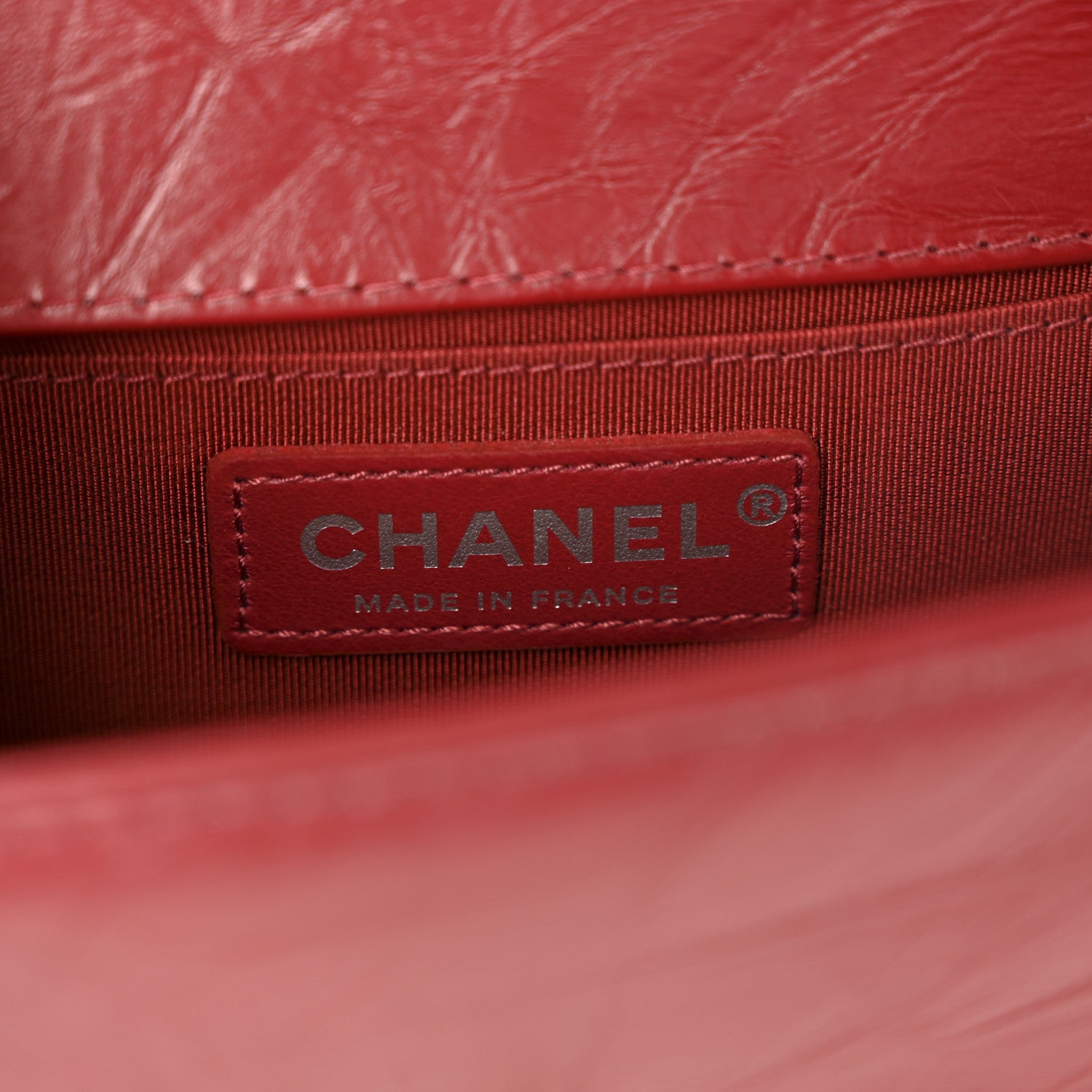 Chanel Aged Calfskin Chevron Quilted Small Jacket Boy Flap Red 6 of 11