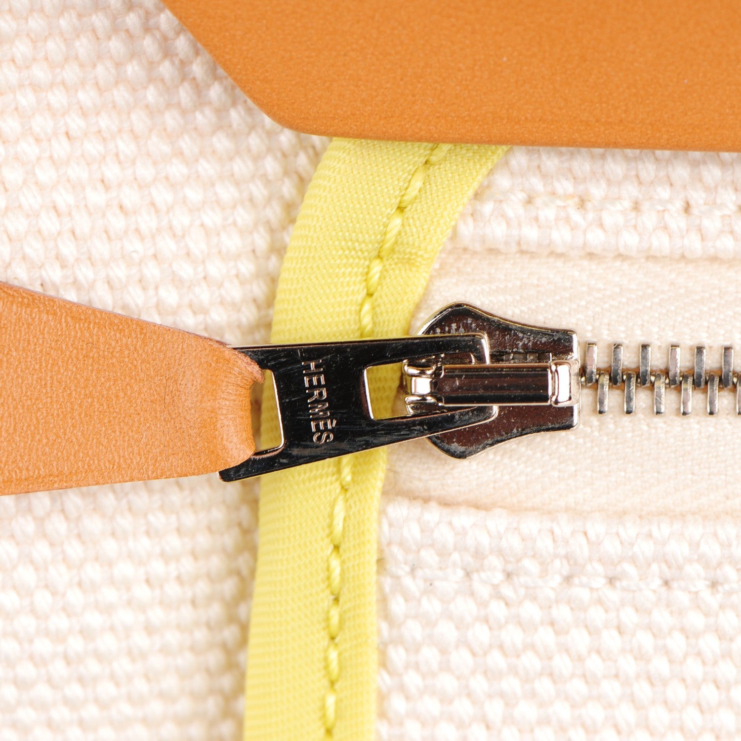 Hermes Toile Vache Hunter Herbag Zip PM White Soufre 7 of 13